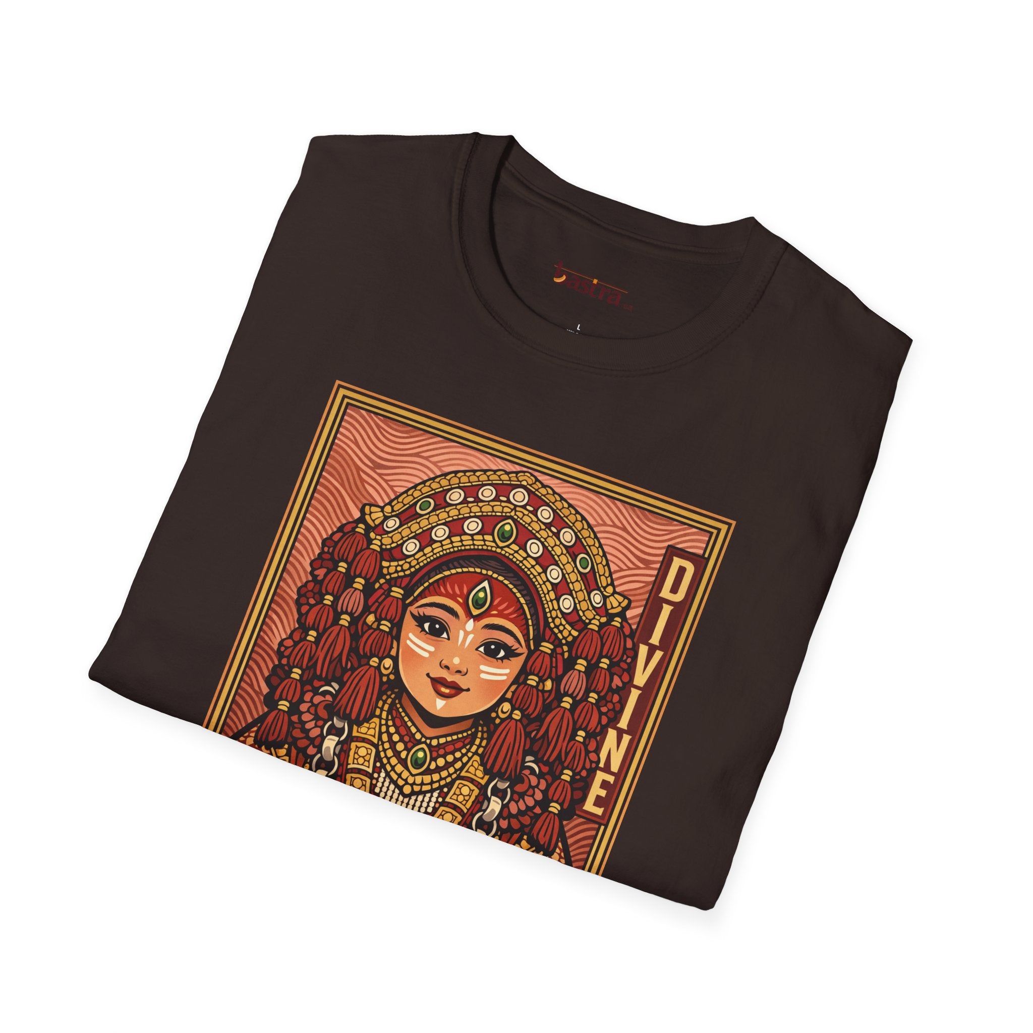 Kumari Divine Graphic T-Shirt — Hindu Goddess Kumari Illustration Tee