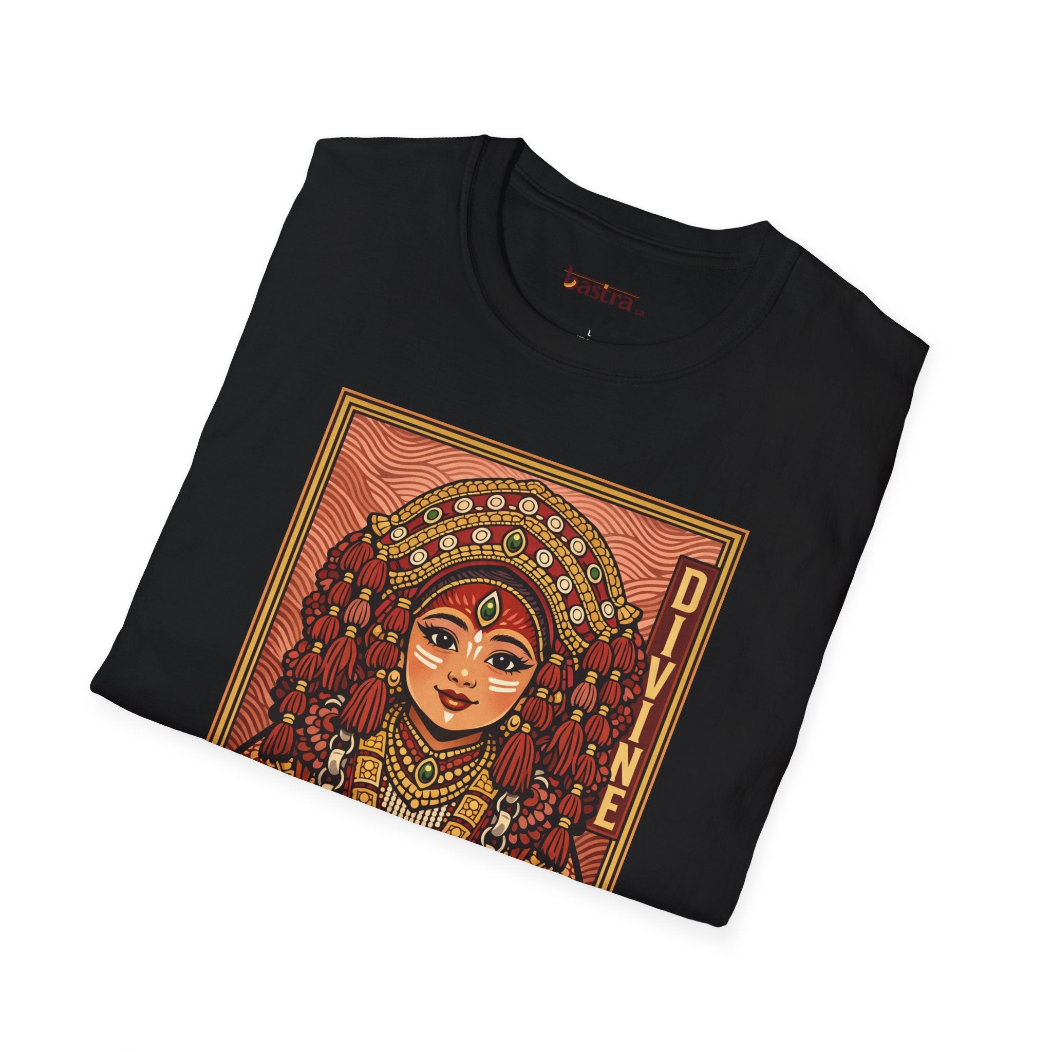Kumari Divine Graphic T-Shirt — Hindu Goddess Kumari Illustration Tee