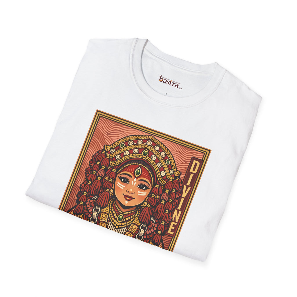 Kumari Divine Graphic T-Shirt — Hindu Goddess Kumari Illustration Tee