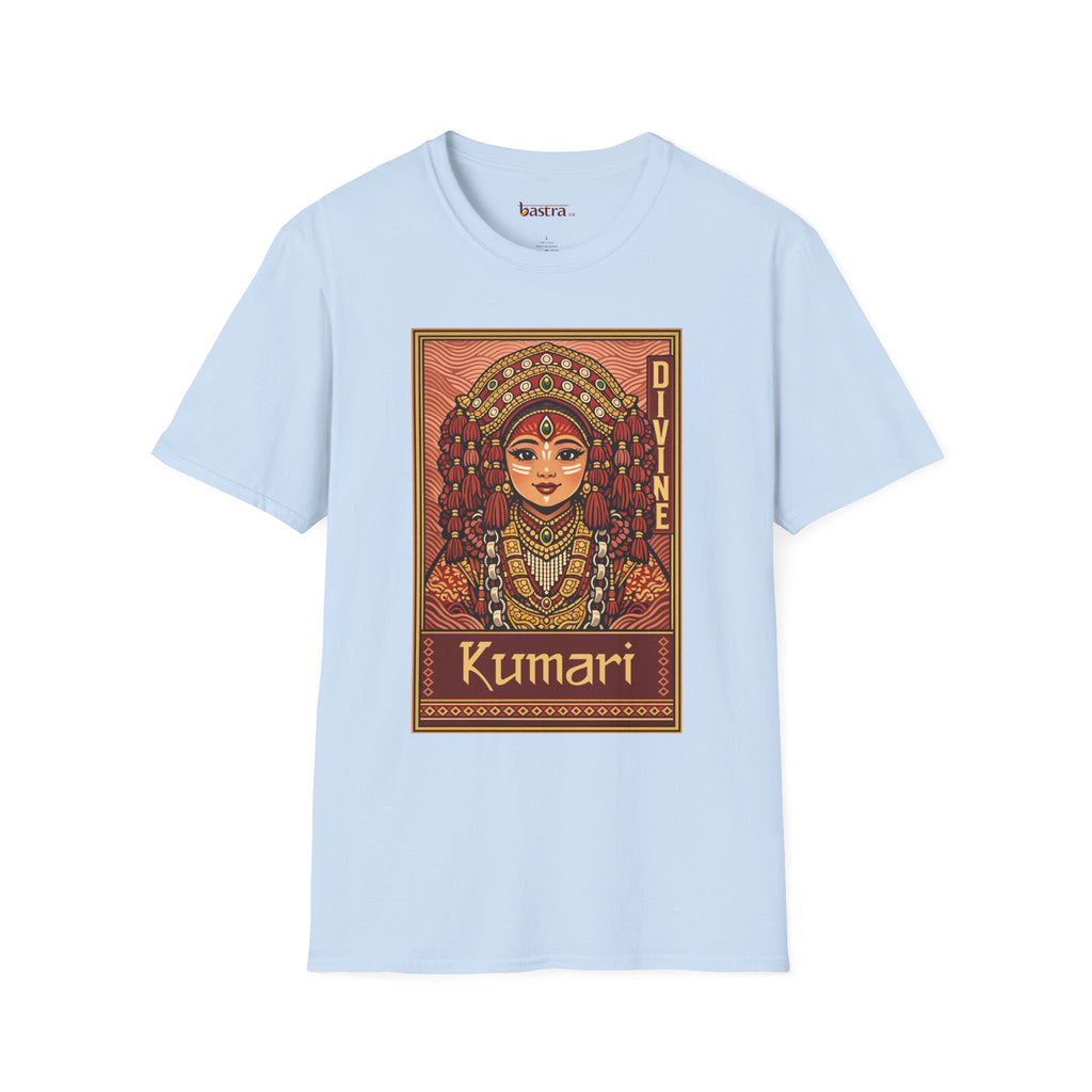 Kumari Divine Graphic T-Shirt — Hindu Goddess Kumari Illustration Tee