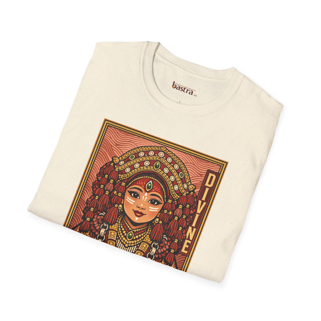 Kumari Divine Graphic T-Shirt — Hindu Goddess Kumari Illustration Tee