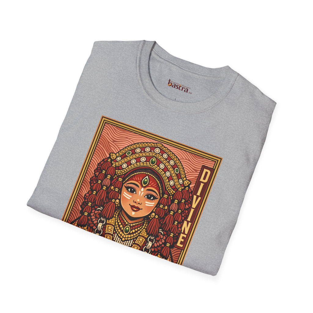 Kumari Divine Graphic T-Shirt — Hindu Goddess Kumari Illustration Tee