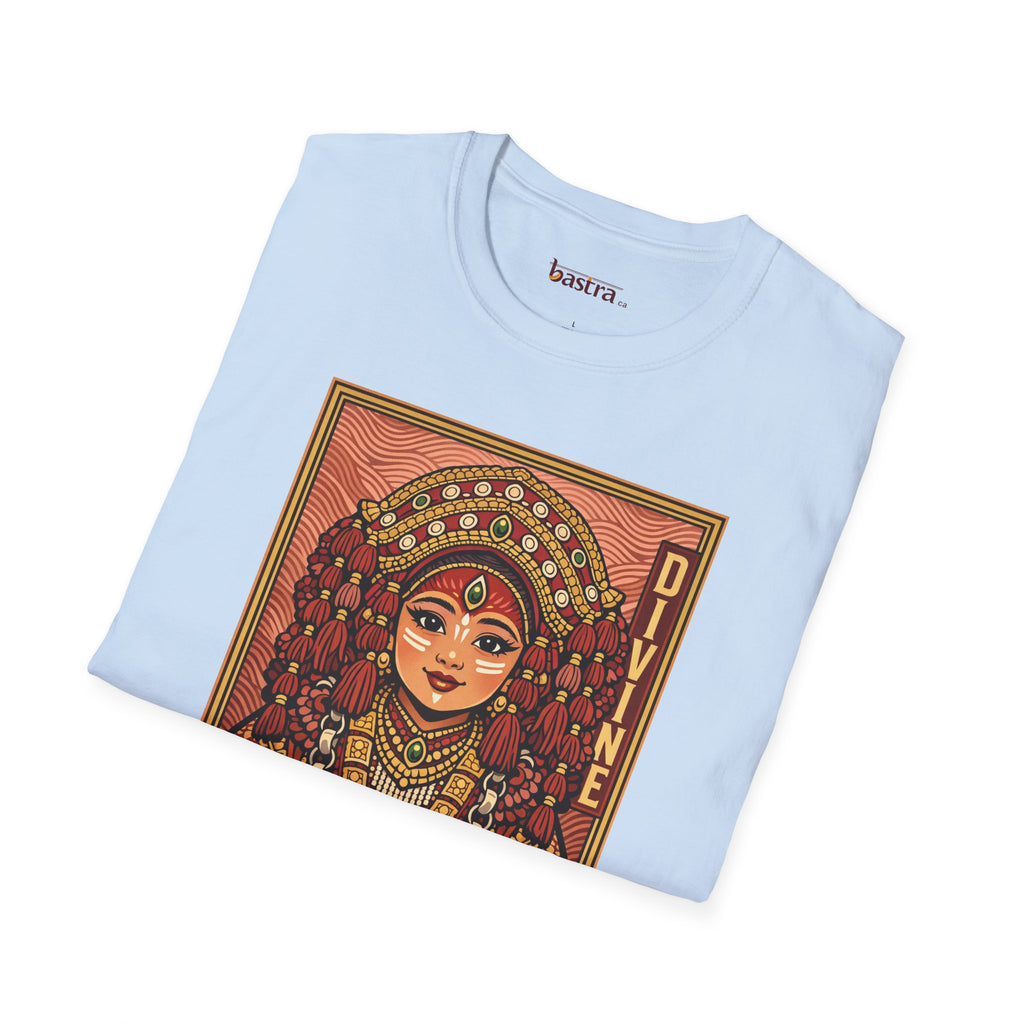 Kumari Divine Graphic T-Shirt — Hindu Goddess Kumari Illustration Tee